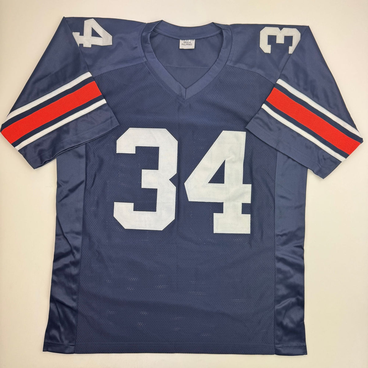 Autographed/Signed Bo Jackson Auburn Blue College Football Jersey Beckett BAS COA