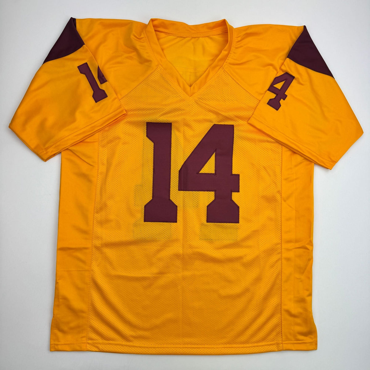 Autographed/Signed Sam Darnold USC Southen Cal Yellow College Football Jersey Beckett BAS COA