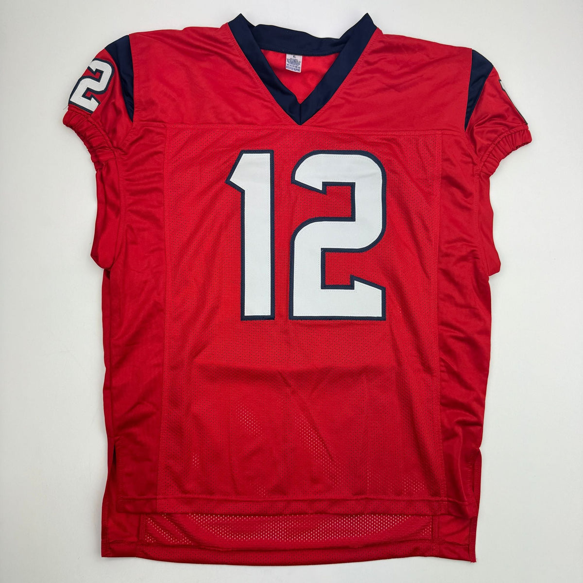 Autographed/Signed Nico Collins Houston Red Rookie Football Jersey JSA COA