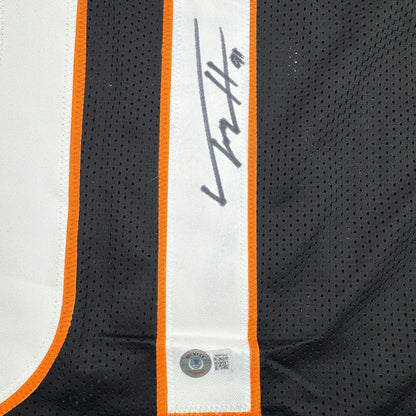 Autographed/Signed Trey Hendrickson Cincinnati Black Football Jersey Beckett BAS COA