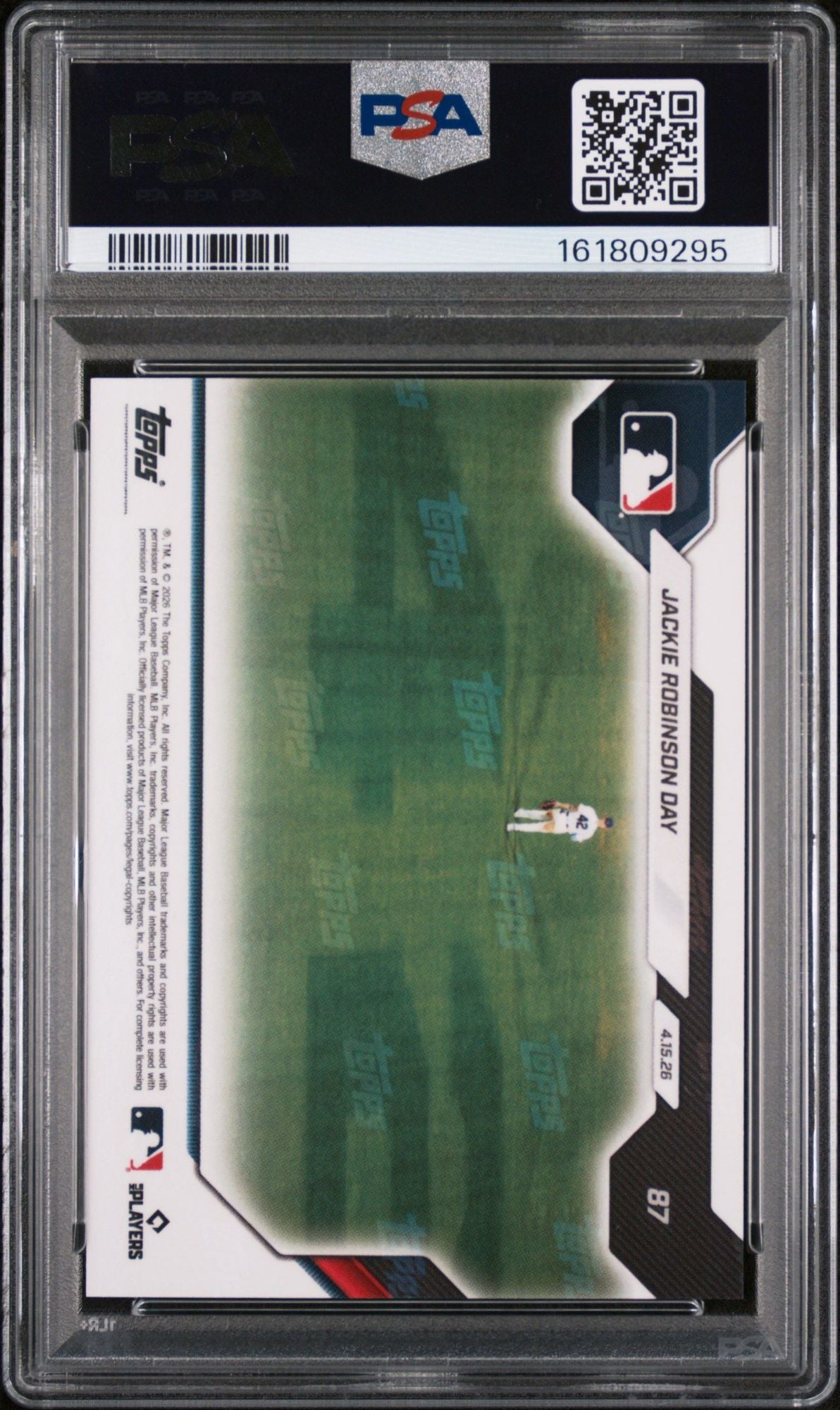 Graded 2026 Topps Now Shohei Ohtani Aaron Judge #87 Jackie Robinson Day Baseball Card PSA 10 Gem Mint