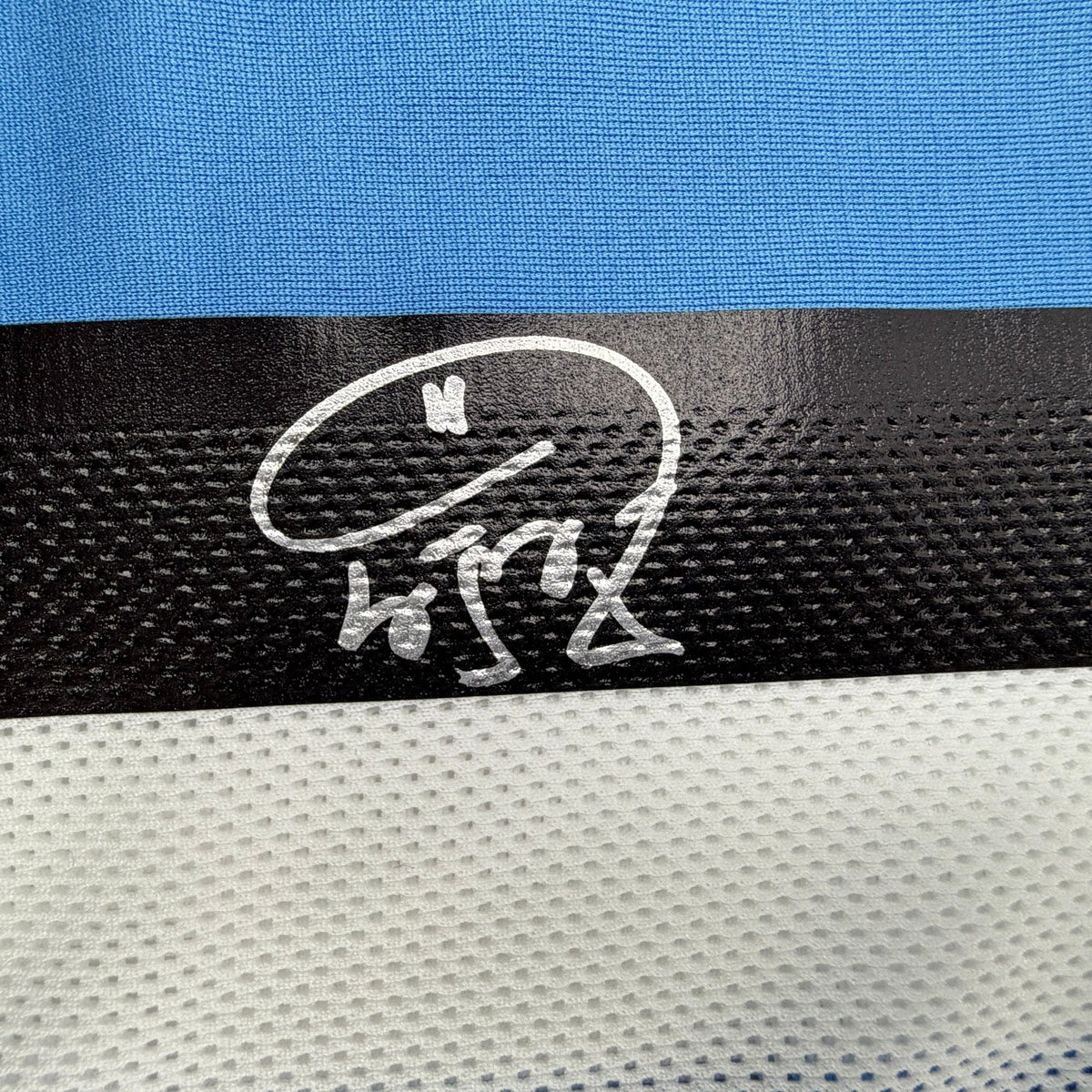 Autographed/Signed Carlos Tevez Argentina Blue Soccer World Cup Jersey Beckett BAS COA