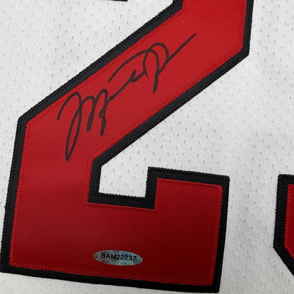 Autographed/Signed Michael Jordan Chicago Bulls White Authentic Mitchell & Ness 1997-98 Basketball Jersey Upper Deck UDA COA