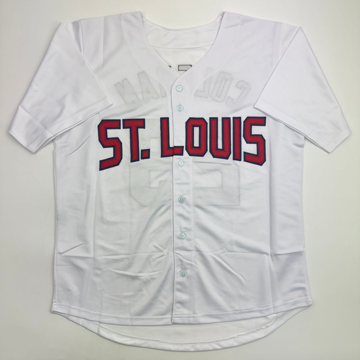 Autographed/Signed Vince Coleman St. Louis White Baseball Jersey Beckett BAS COA