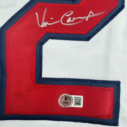 Autographed/Signed Vince Coleman St. Louis White Baseball Jersey Beckett BAS COA