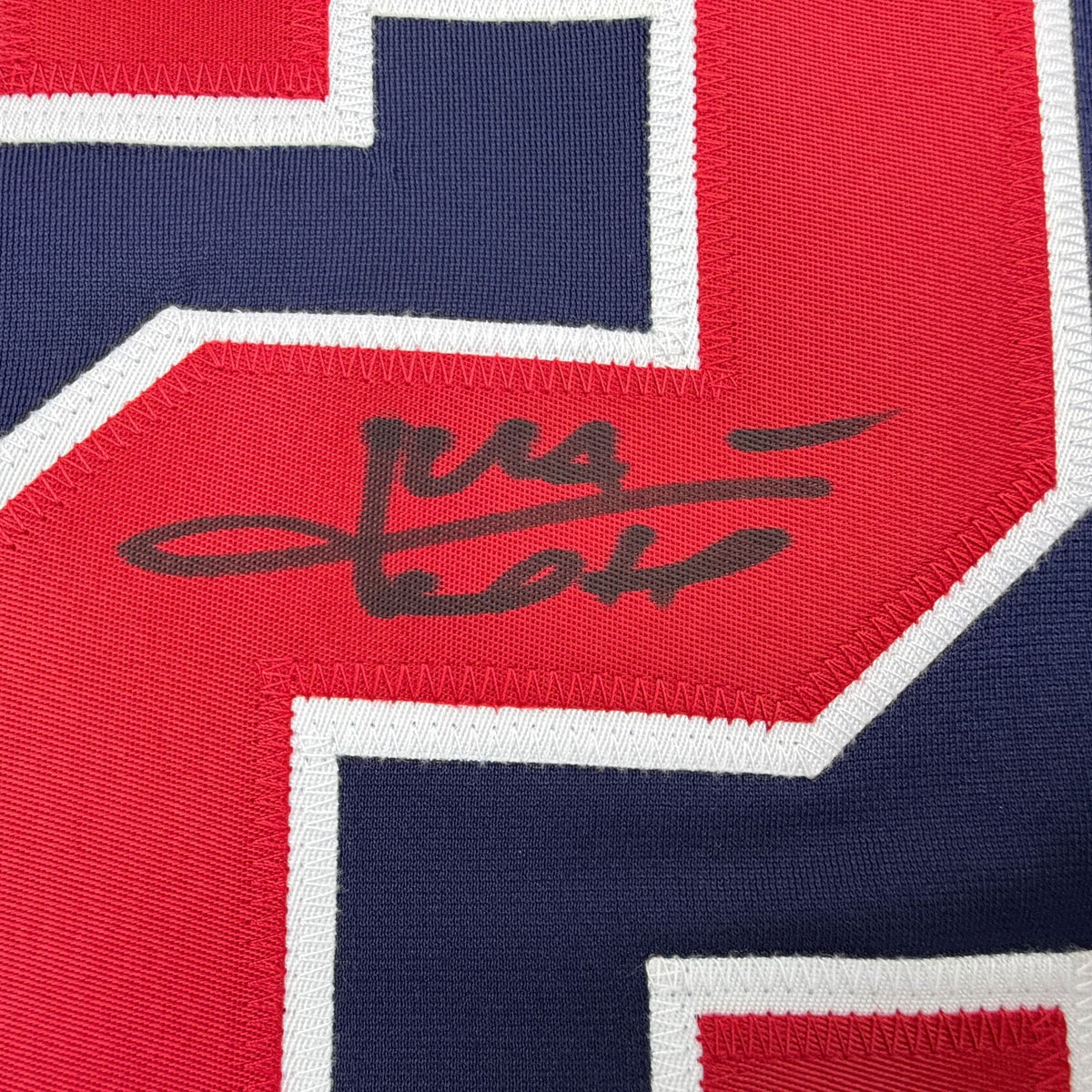 Autographed/Signed Juan Soto Washington Blue Baseball Jersey Beckett BAS COA
