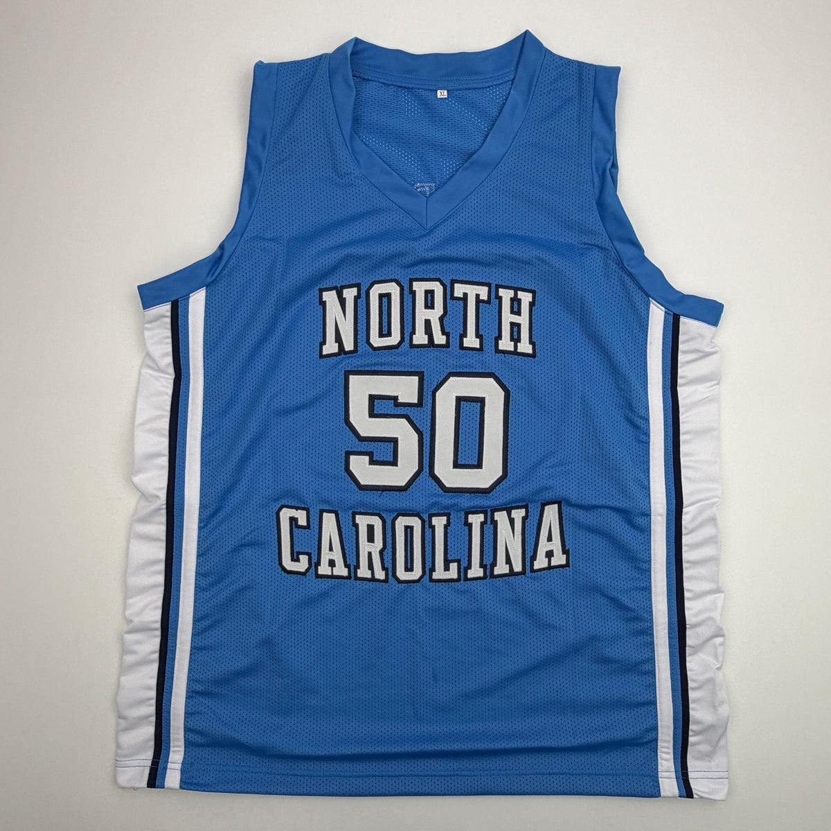 Autographed/Signed Tyler Hansbrough UNC North Carolina Blue College Basketball Jersey Beckett BAS COA