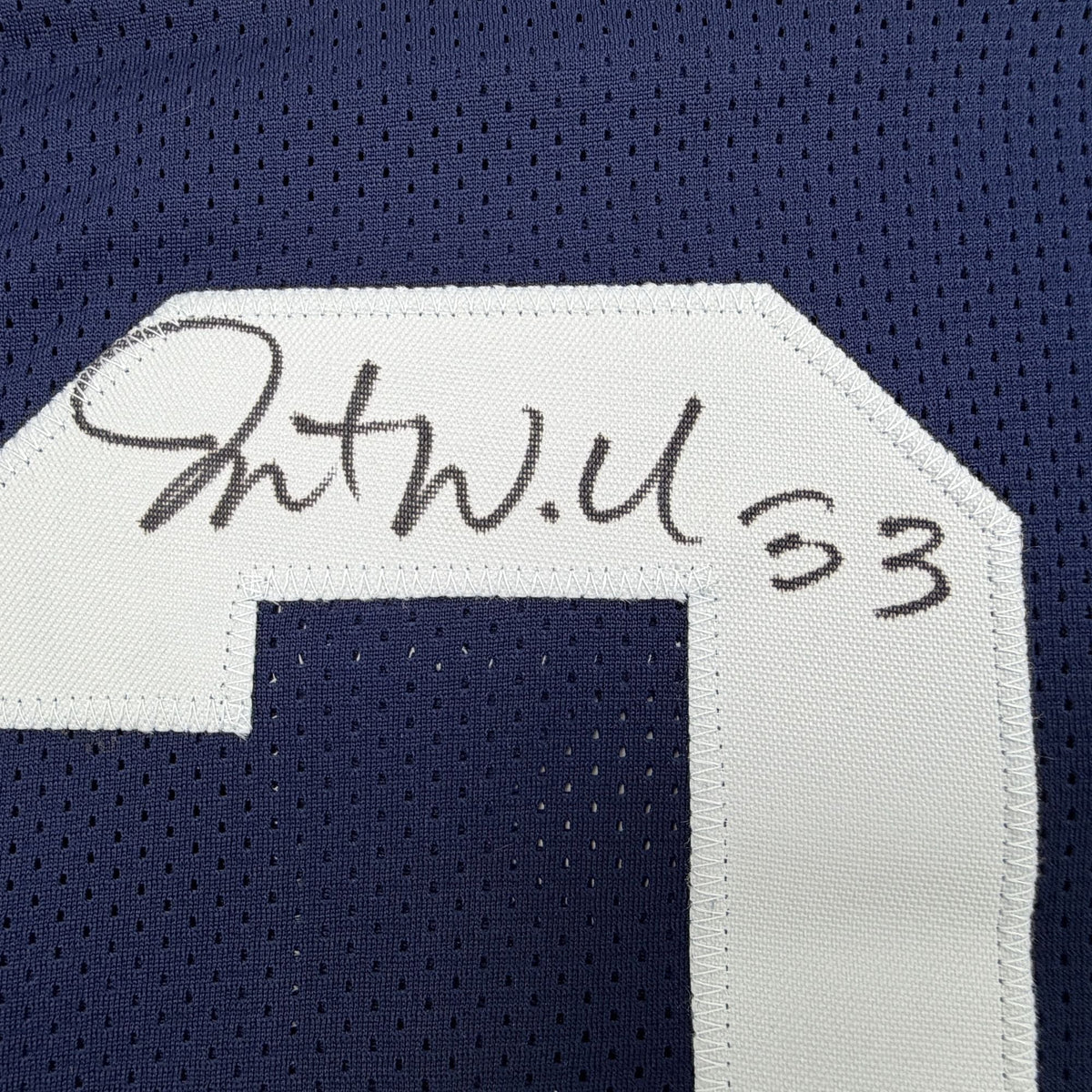 Autographed/Signed Javonte Williams Dallas Thanksgiving Day Football Jersey Beckett BAS COA