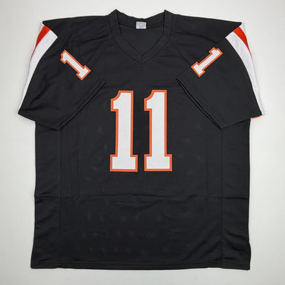 Autographed/Signed Terry Baker Heisman 62 Oregon State Black College Football Jersey JSA COA