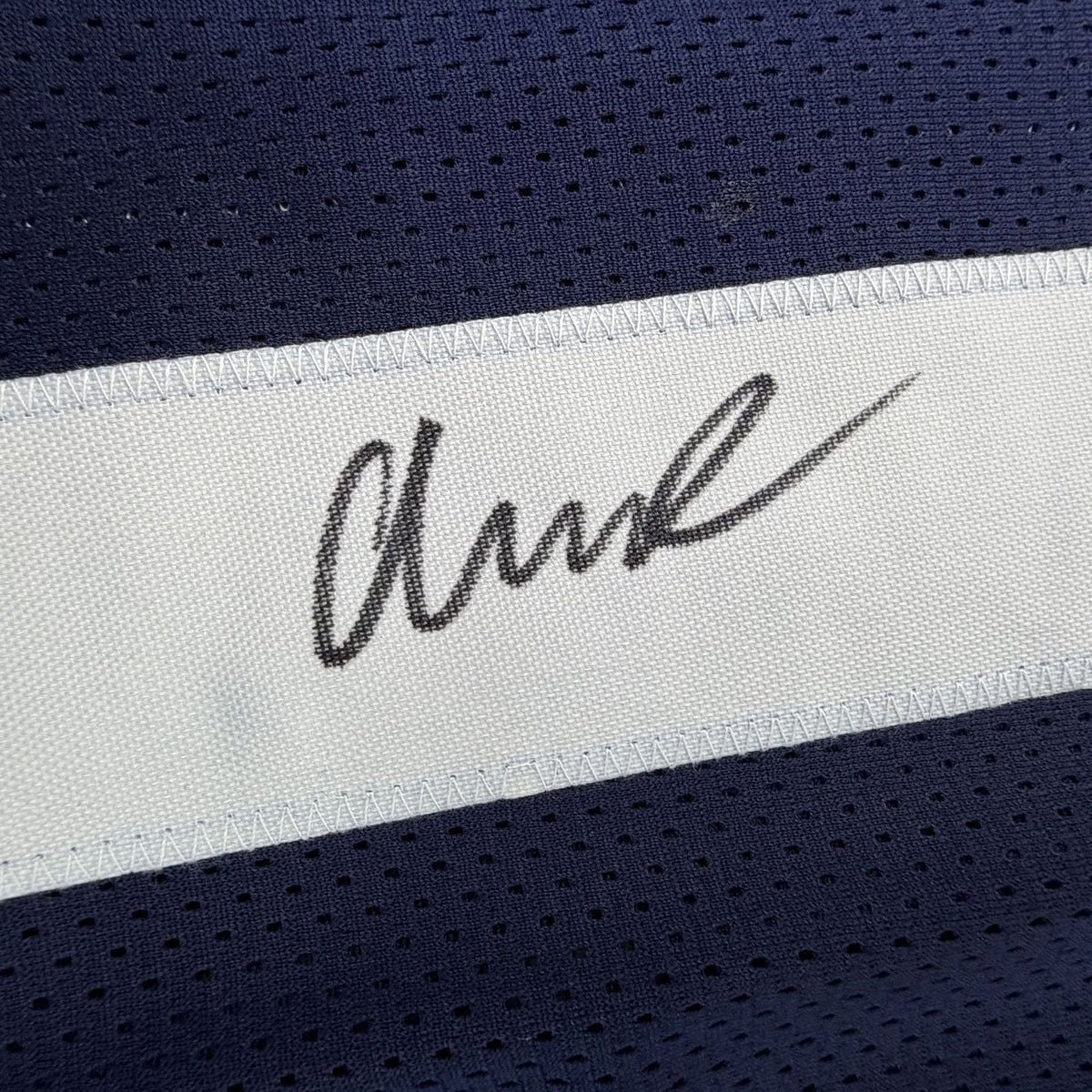 Framed Autographed/Signed Abdul Carter 35x39 Penn State Blue College Football Jersey Beckett BAS COA