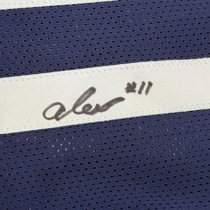 Framed Autographed/Signed Alex Karaban 35x39 UConn Connecticut Blue College Basketball Jersey Beckett BAS COA