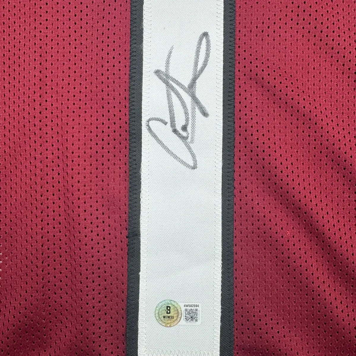 Framed Autographed/Signed Alshon Jeffery 35x39 South Carolina Maroon College Football Jersey Beckett BAS COA