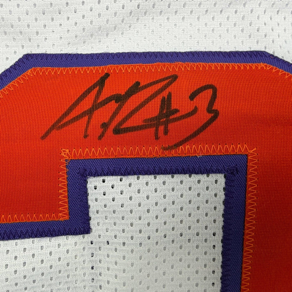 Framed Autographed/Signed Amari Rodgers 35x39 Clemson White College Football Jersey JSA COA