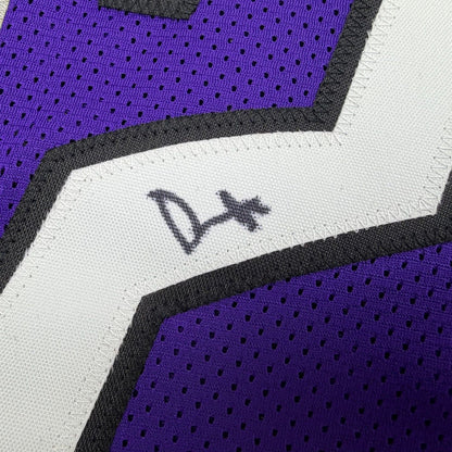 Framed Autographed/Signed Damon Stoudemire 35x39 Toronto Purple Basketball Jersey Beckett BAS COA