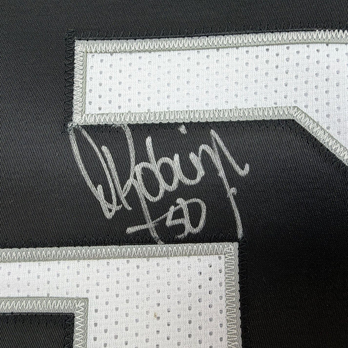 Framed Autographed/Signed David Robinson 35x39 San Antonio White Basketball Jersey Beckett BAS COA