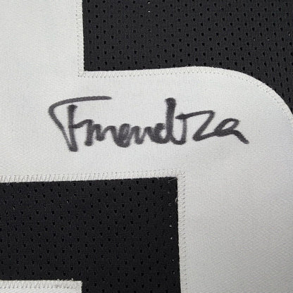 Framed Autographed/Signed Fernando Mendoza 35x39 Indiana Black College Football Jersey Beckett BAS COA