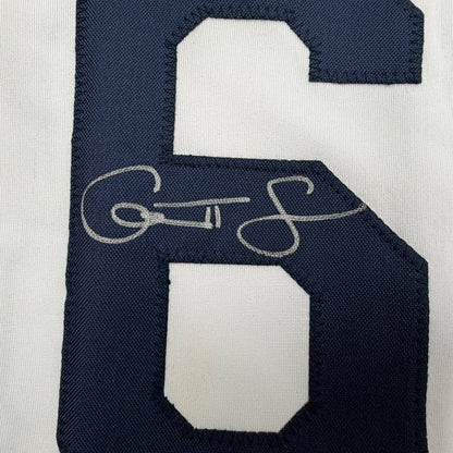 Framed Autographed/Signed Garrett Cleavinger 35x39 Tampa Bay White Baseball Jersey JSA COA