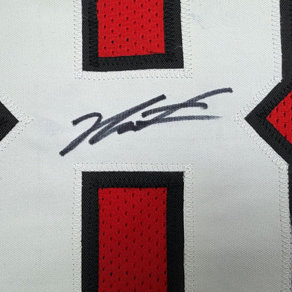 Framed Autographed/Signed Jalen Carter 35x39 Georgia Red College Football Jersey JSA COA