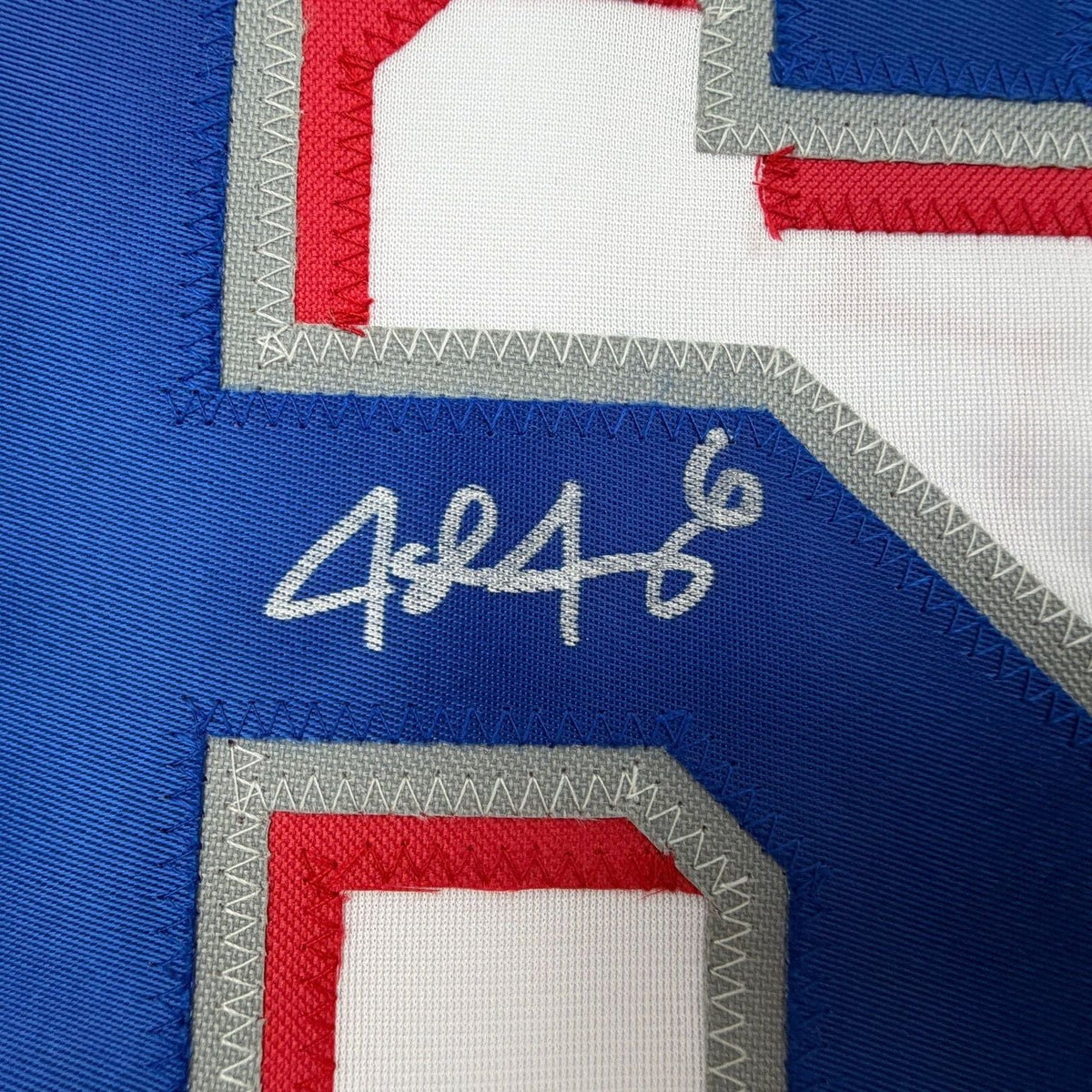 Framed Autographed/Signed Josh Jung 35x39 Texas White Baseball Jersey Beckett BAS COA