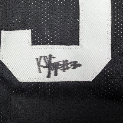 Framed Autographed/Signed Kyle Filipowski 35x39 Utah Black Basketball Jersey Beckett BAS COA