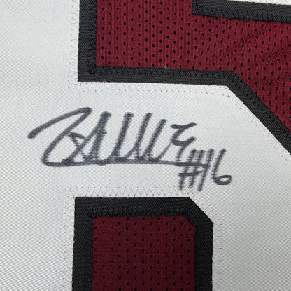 Framed Autographed/Signed LaNorris Sellers 35x39 South Carolina Maroon College Football Jersey JSA COA