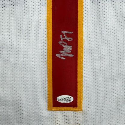 Framed Autographed/Signed Michael Porter Jr. 35x39 Denver White Basketball Jersey JSA COA