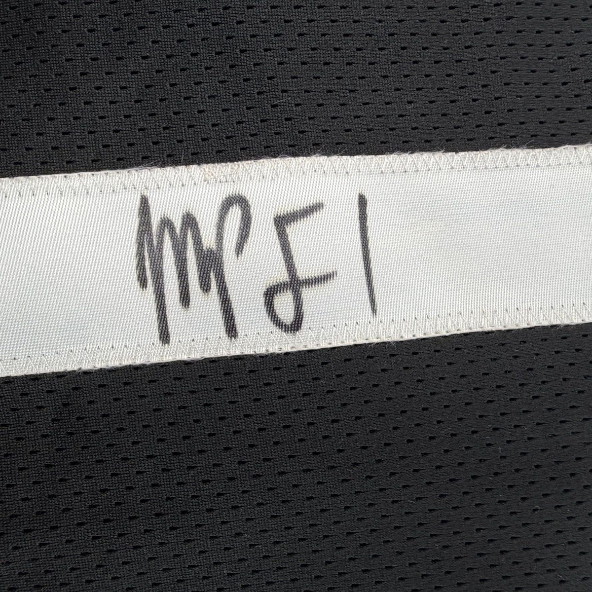 Framed Autographed/Signed Michael Porter Jr 35x39 Brooklyn Black Basketball Jersey JSA COA