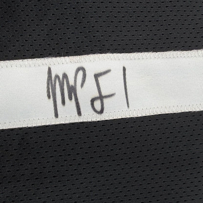 Framed Autographed/Signed Michael Porter Jr 35x39 Brooklyn Black Basketball Jersey JSA COA