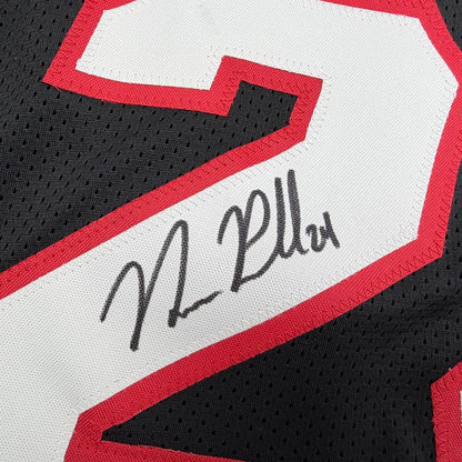 Framed Autographed/Signed Norman Powell 35x39 Miami Black Basketball Jersey Beckett BAS COA