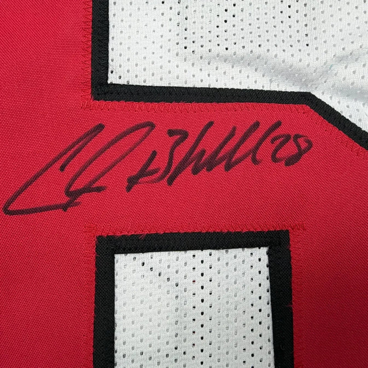 Framed Autographed/Signed Chris Beanie Wells 35x39 Arizona White Football Jersey PSA/DNA COA