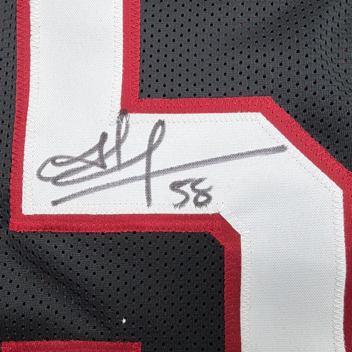 Framed Autographed/Signed Jordan Hicks 35x39 Arizona Black Football Jersey JSA COA