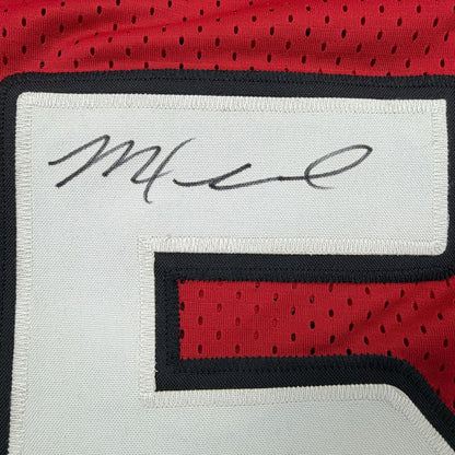 Framed Autographed/Signed Michael Floyd 35x39 Arizona Red Football Jersey JSA COA