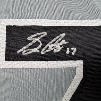 Framed Autographed/Signed Sam Antonacci 35x39 Chicago Grey Baseball Jersey Beckett BAS COA