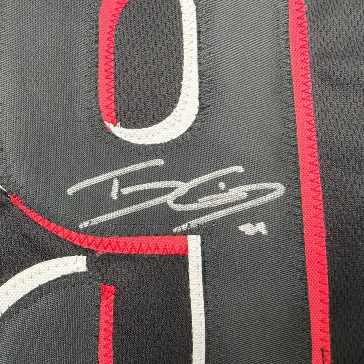 Framed Autographed/Signed TJ Friedl 35x39 Cincinnati Black City Connect Baseball Jersey Beckett BAS COA
