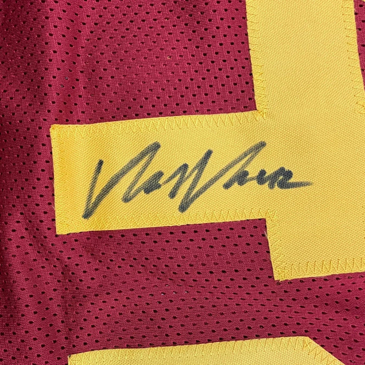 Framed Autographed/Signed Uchenna Nwosu 35x39 USC Southern Cal Red College Football Jersey Beckett BAS COA