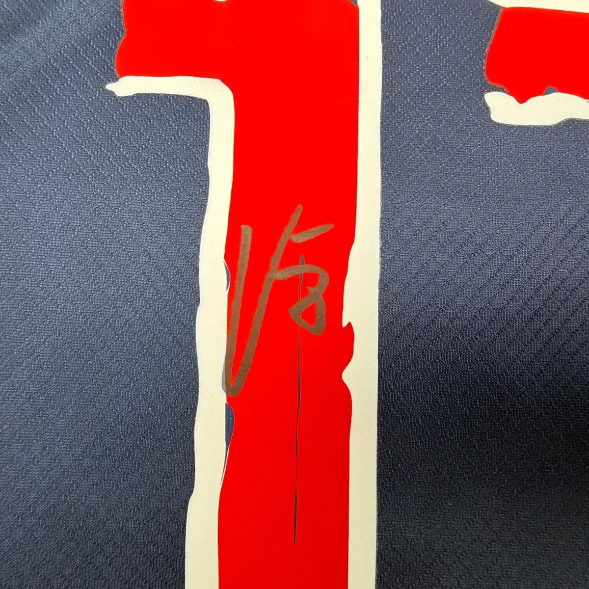 Framed Autographed/Signed Vitinha 35x39 PSG Paris Saint Germain Blue Soccer Jersey Beckett BAS COA