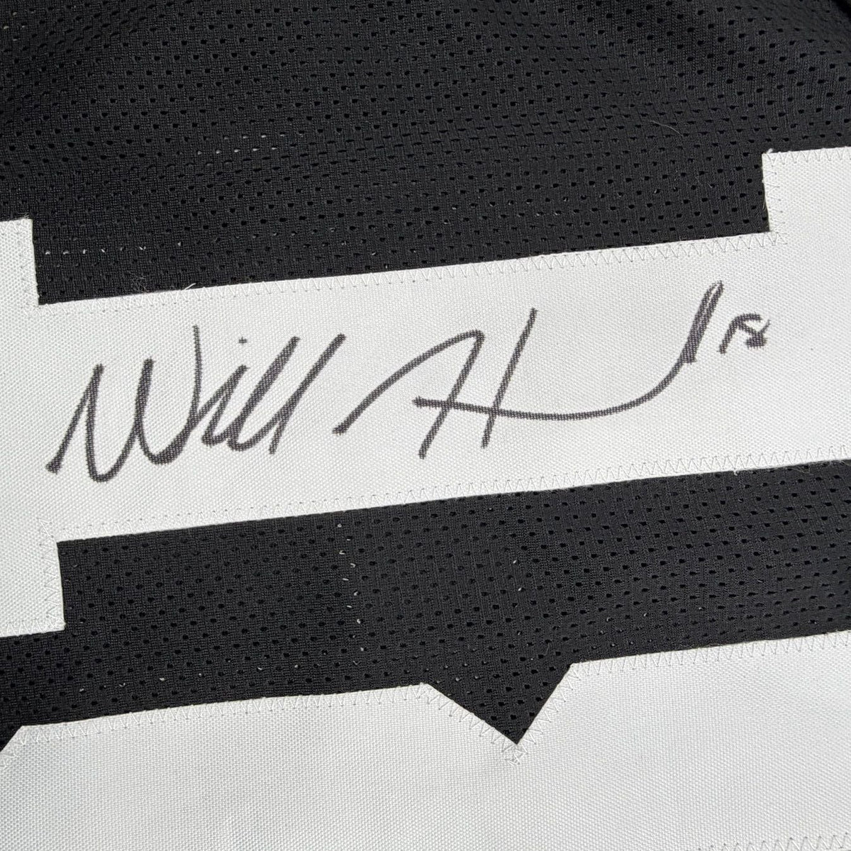 Framed Autographed/Signed Will Howard 35x39 Ohio State Black College Football Jersey Beckett BAS COA