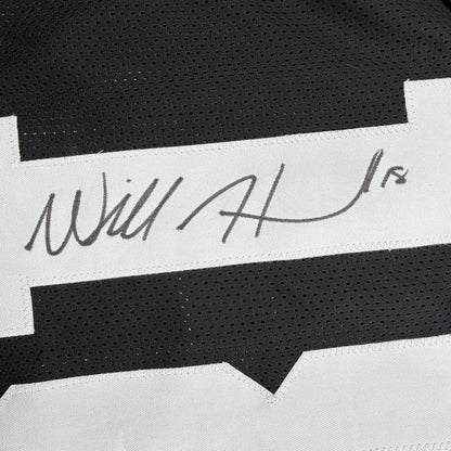 Framed Autographed/Signed Will Howard 35x39 Ohio State Black College Football Jersey Beckett BAS COA