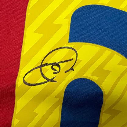 Framed Autographed/Signed Xavi Hernandez 35x39 FC Barcelona 2011 Final Soccer Jersey Beckett BAS COA