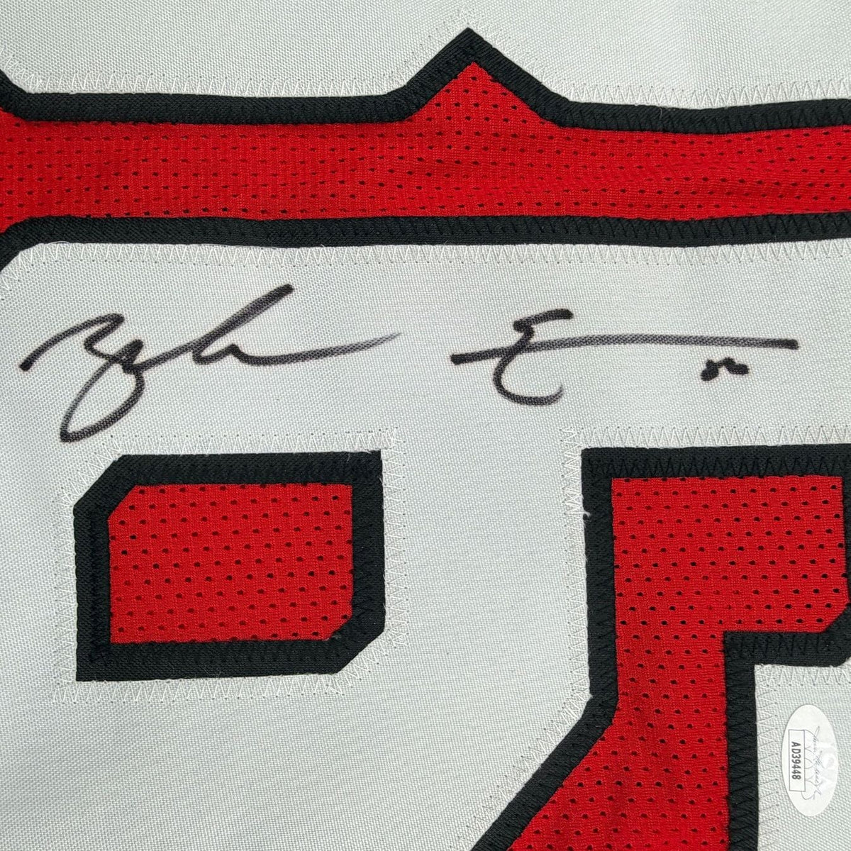 Framed Autographed/Signed Zach Ertz 35x39 Arizona Red Football Jersey JSA COA