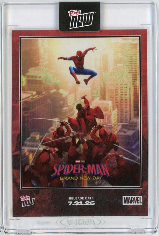 2026 Topps Now Marvel Spider-Man #SMSP1 Brand New Day Cover Art Card