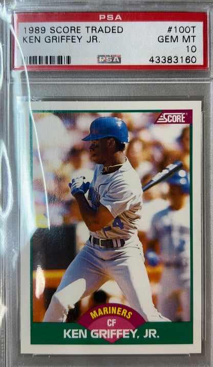 Graded 1989 Score Traded Ken Griffey Jr. #100T Rookie RC Baseball Card PSA 10 Gem Mint