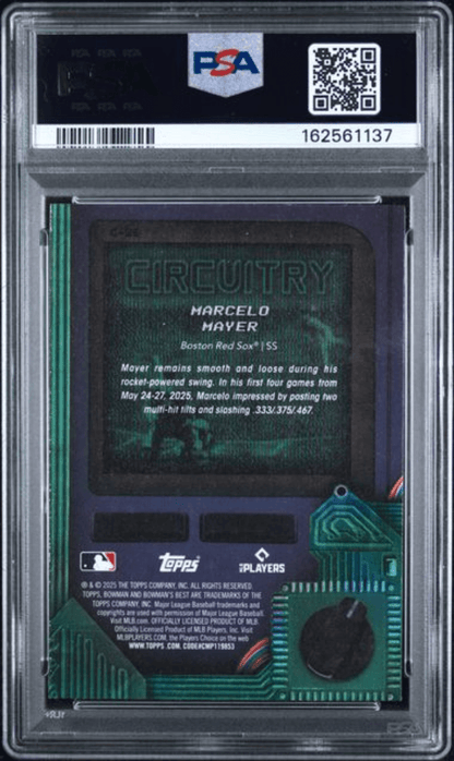 Graded 2025 Topps Bowmans Best Marcelo Mayer #C25 Circuitry Rookie RC Baseball Card PSA 9 Mint