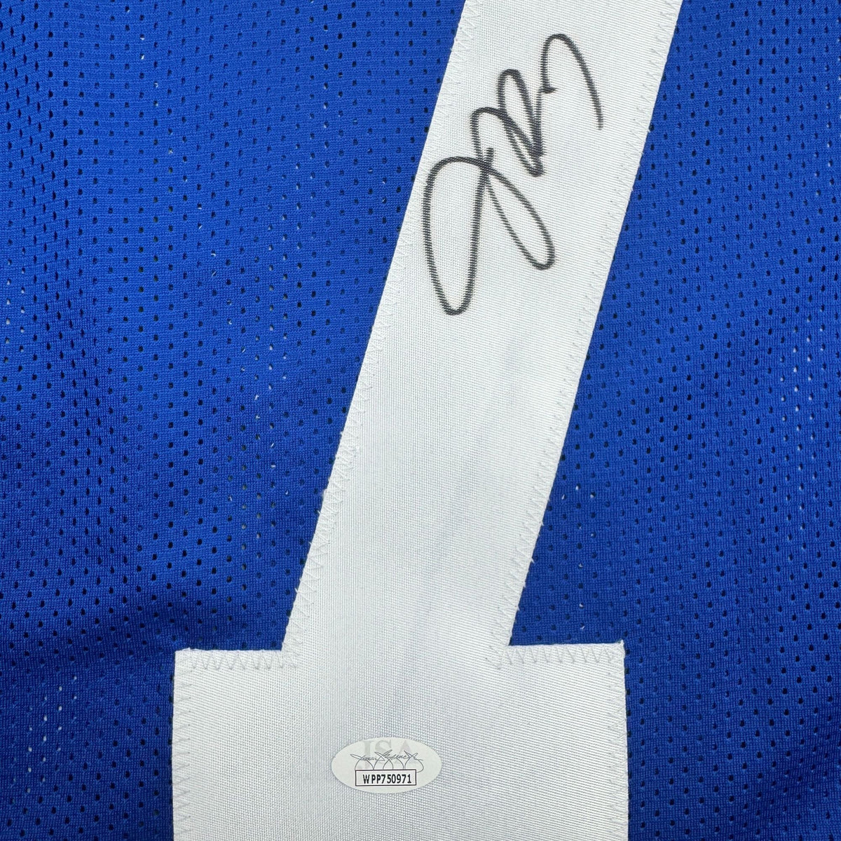 Autographed/Signed Jacoby Brissett Indianapolis Blue Football Jersey JSA COA