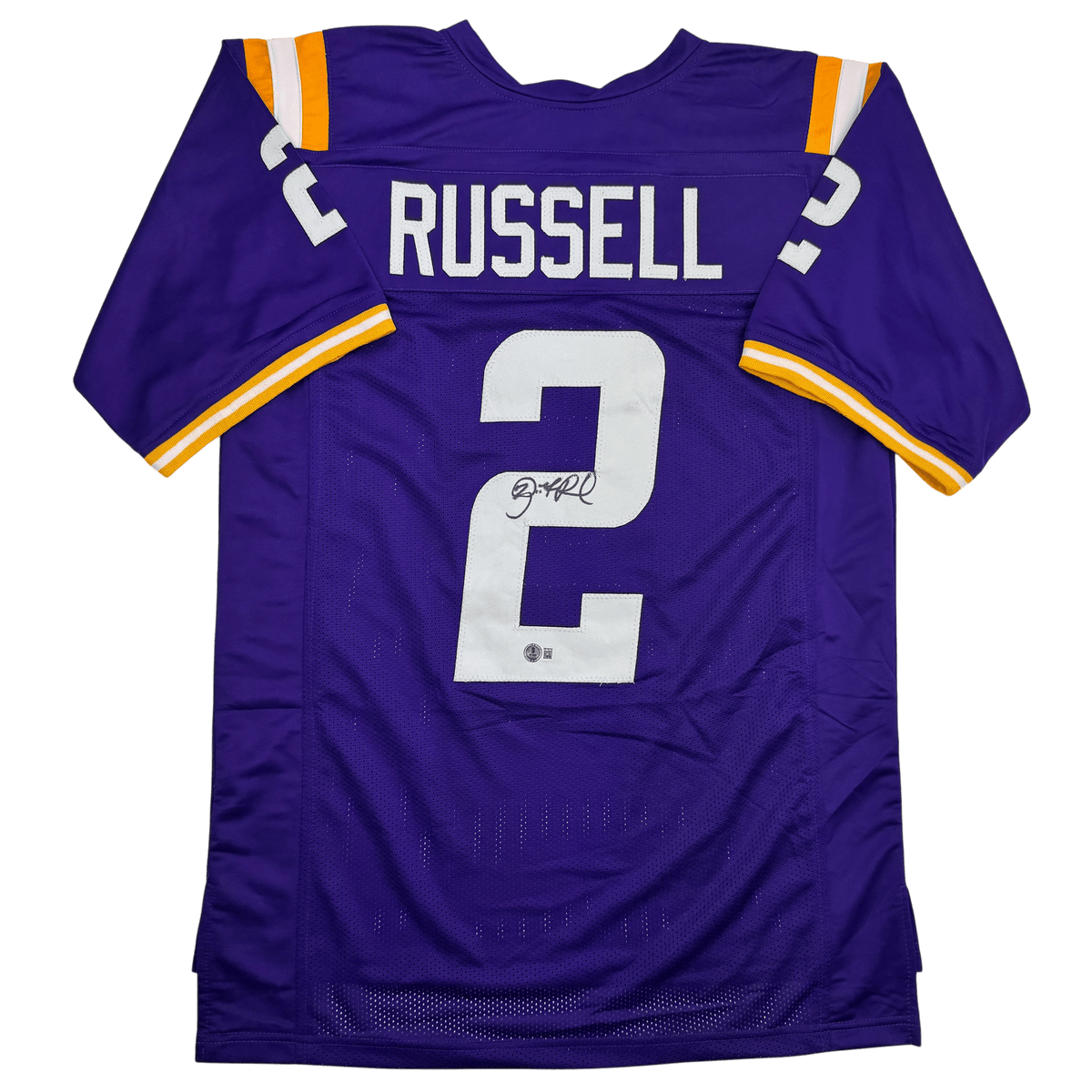 Autographed/Signed Jamarcus Russell LSU Purple College Football Jersey JSA COA