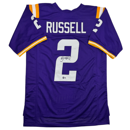 Autographed/Signed Jamarcus Russell LSU Purple College Football Jersey JSA COA
