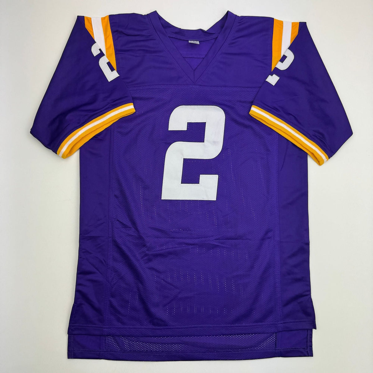 Autographed/Signed Jamarcus Russell LSU Purple College Football Jersey JSA COA