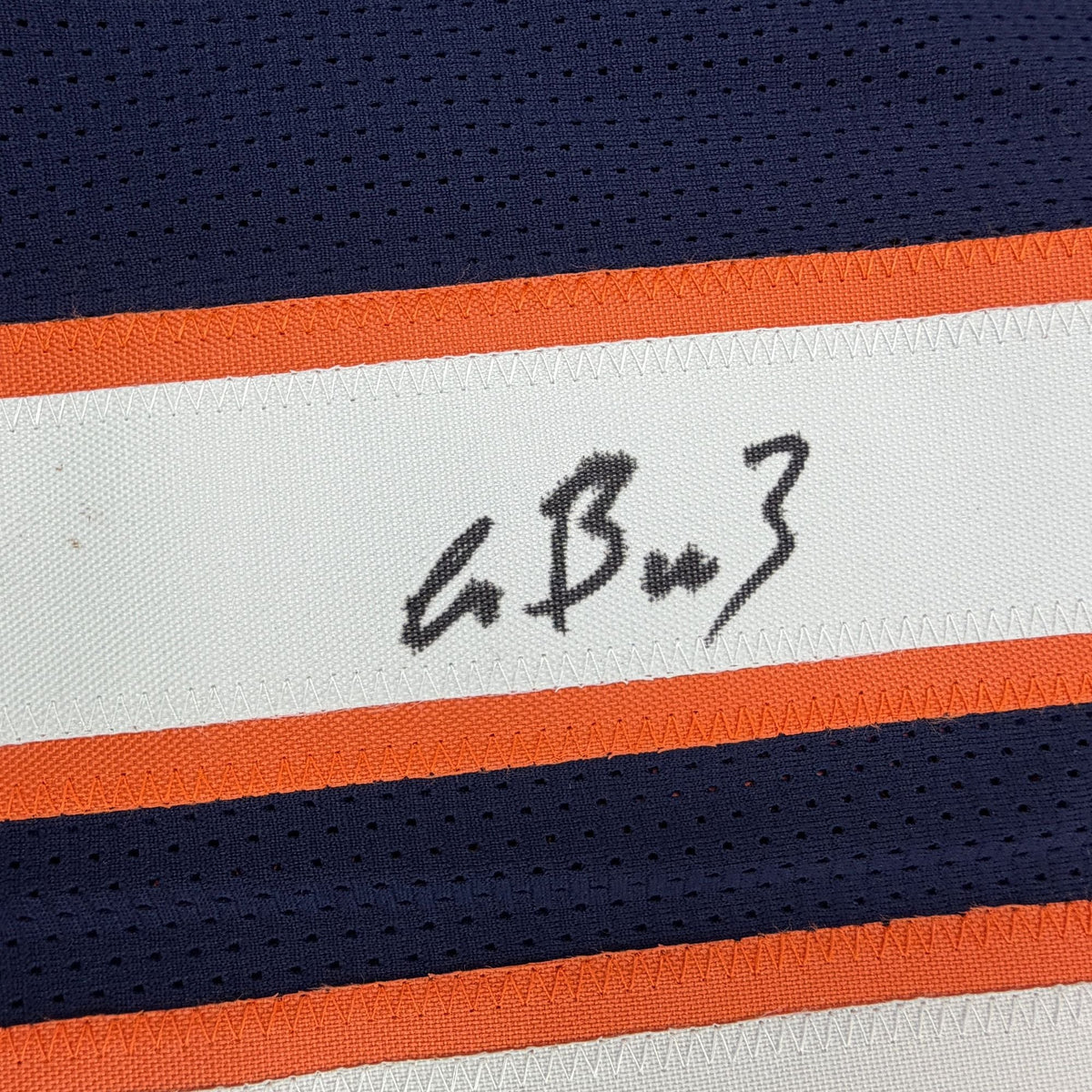 Autographed/Signed Luther Burden Chicago Blue Football Jersey Beckett BAS COA