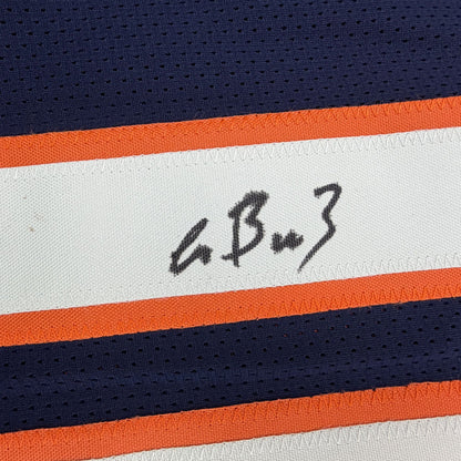 Autographed/Signed Luther Burden Chicago Blue Football Jersey Beckett BAS COA