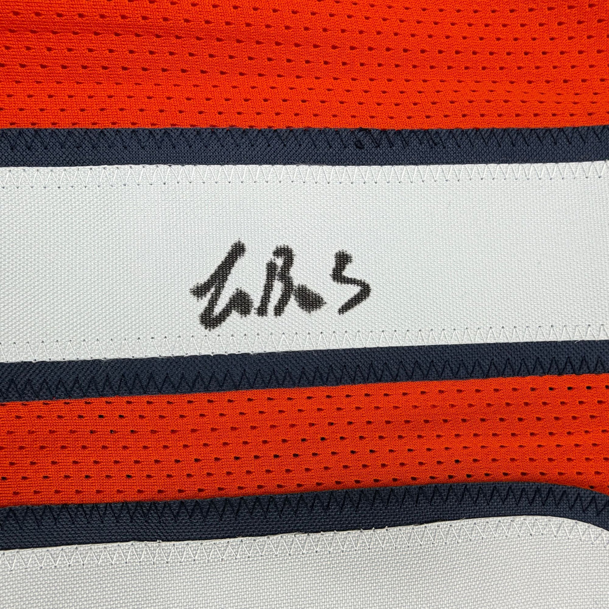 Autographed/Signed Luther Burden Chicago Orange Football Jersey Beckett BAS COA